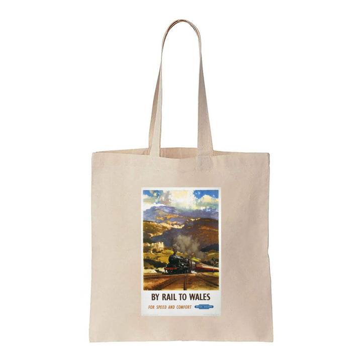 By Rail to Wales for speed and comfort - British Railways - Canvas Tote Bag