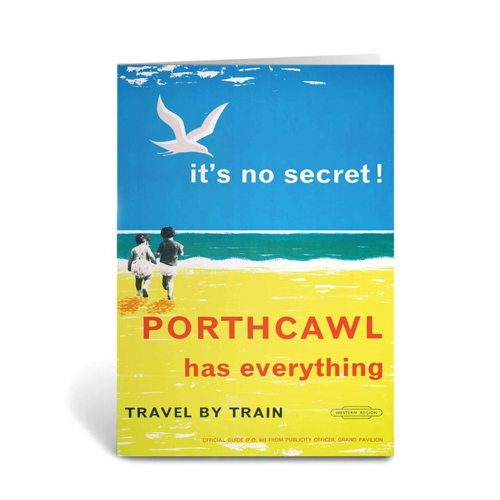 Porthcawl has everything - Travel by Train Greeting Card