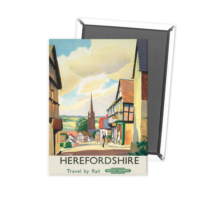 Herefordshire - Travel by rail british railways Fridge Magnet