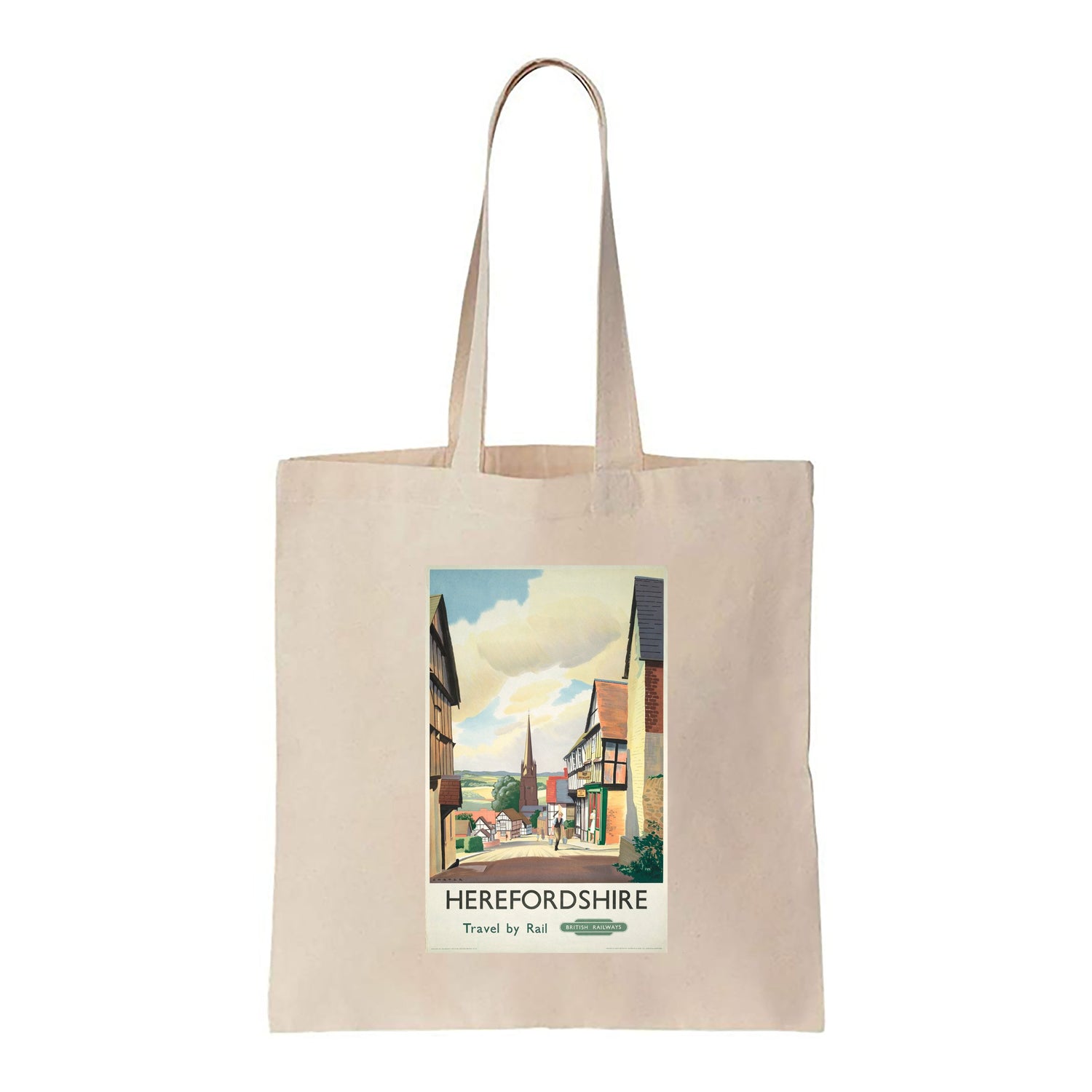 Herefordshire - Travel by Rail - Canvas Tote Bag
