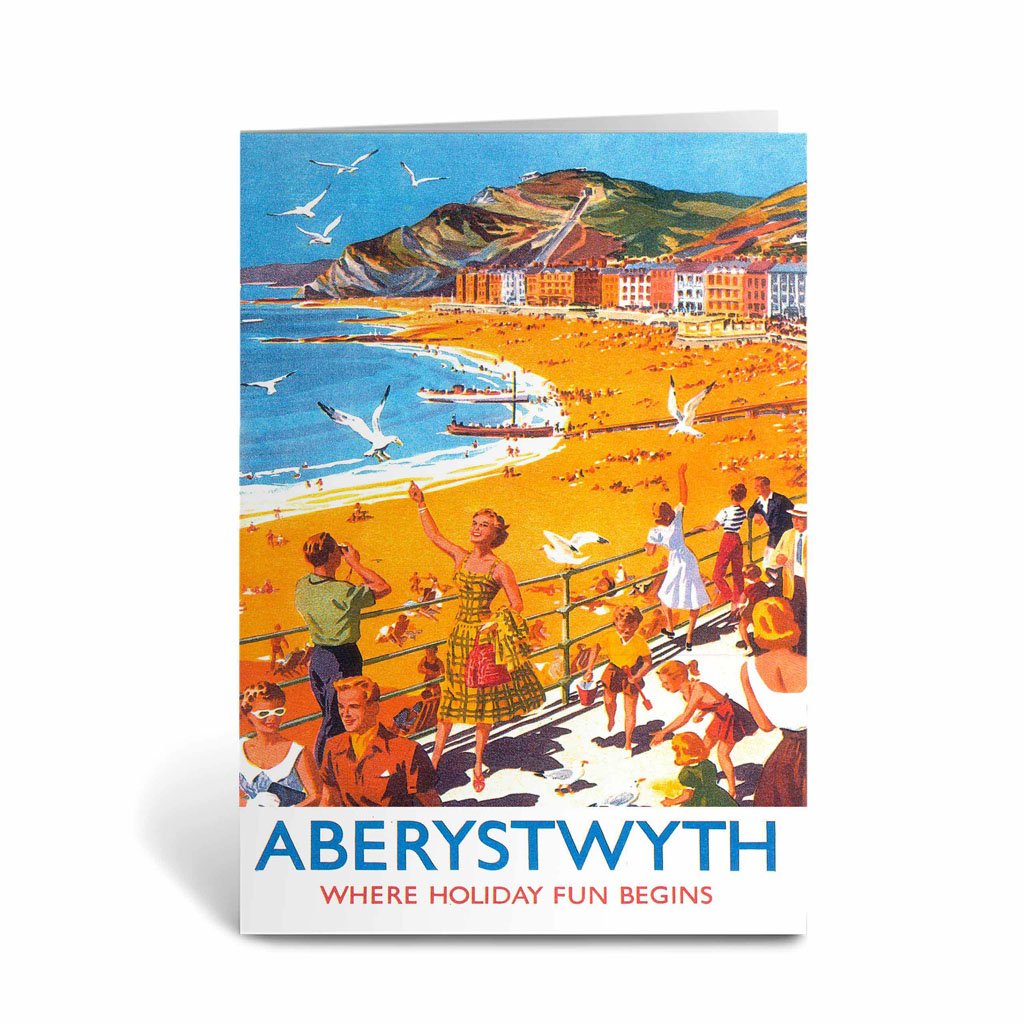 Aberystwyth - Where Holiday Fun Begins Greeting Card