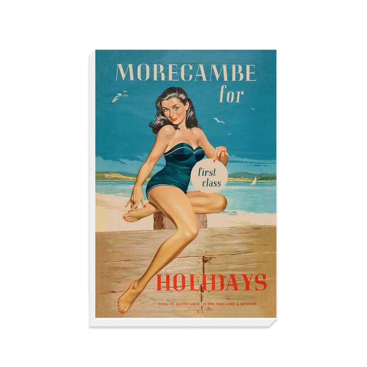 Morecambe for Holidays - 'First Class' - Canvas