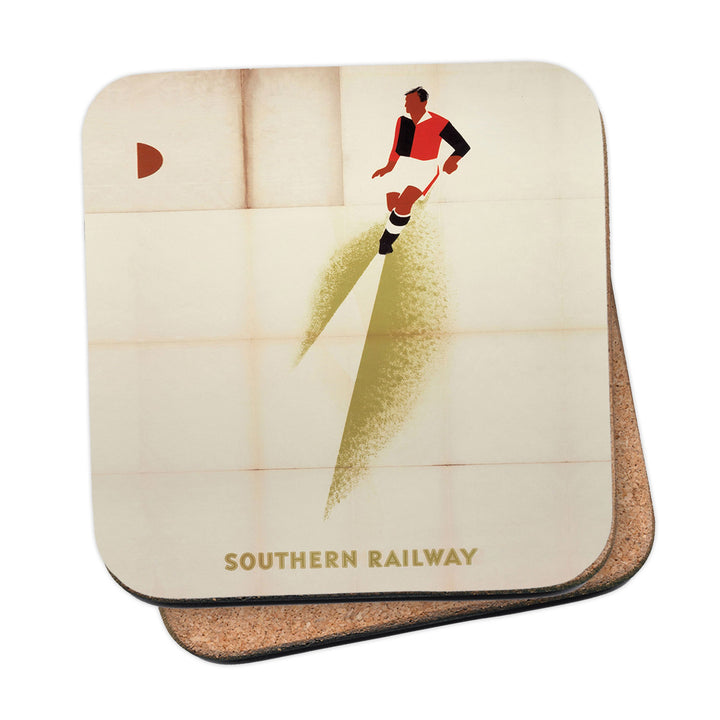 Southern Railway - Red and Black Football Player Coaster