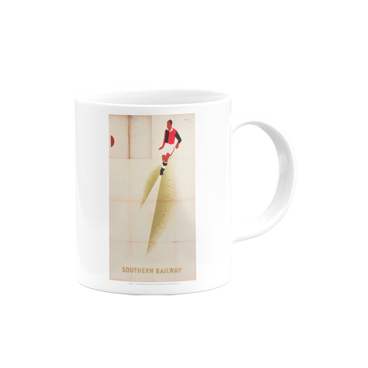 Southern Railway - Red and Black Football Player Mug