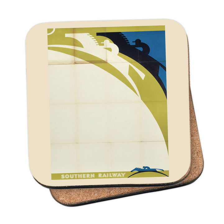 Southern Railway - Black and white racing horses Coaster