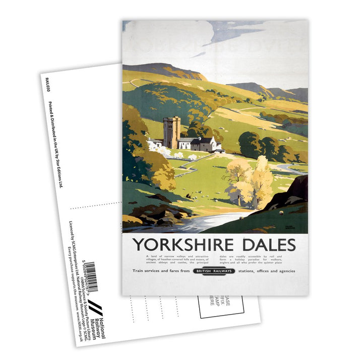 Yorkshire Dales - British Railways Postcard Pack of 8