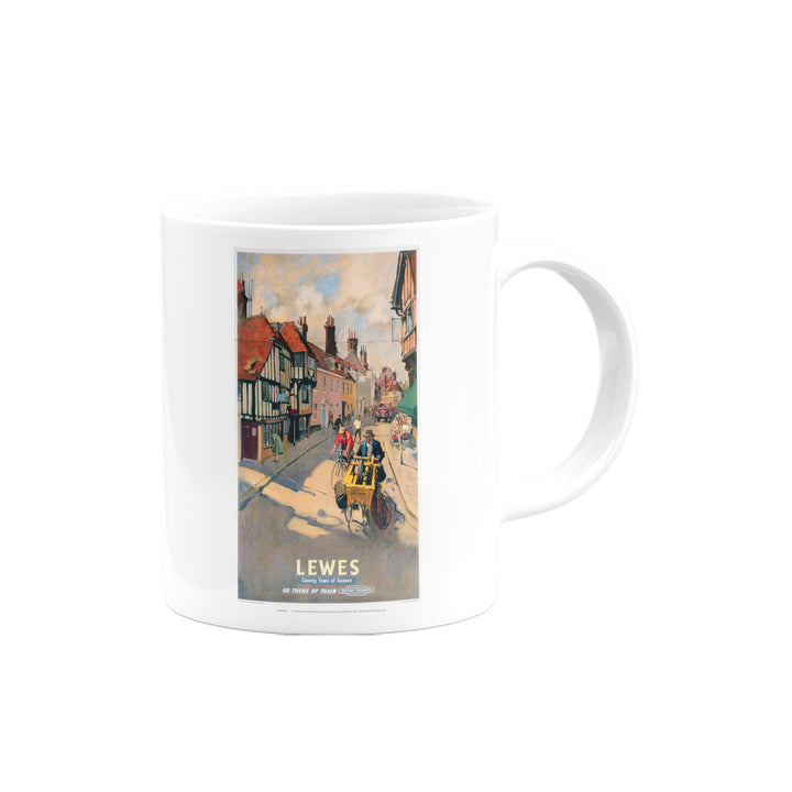 Lewes, County Town of Sussex - British Railways Mug