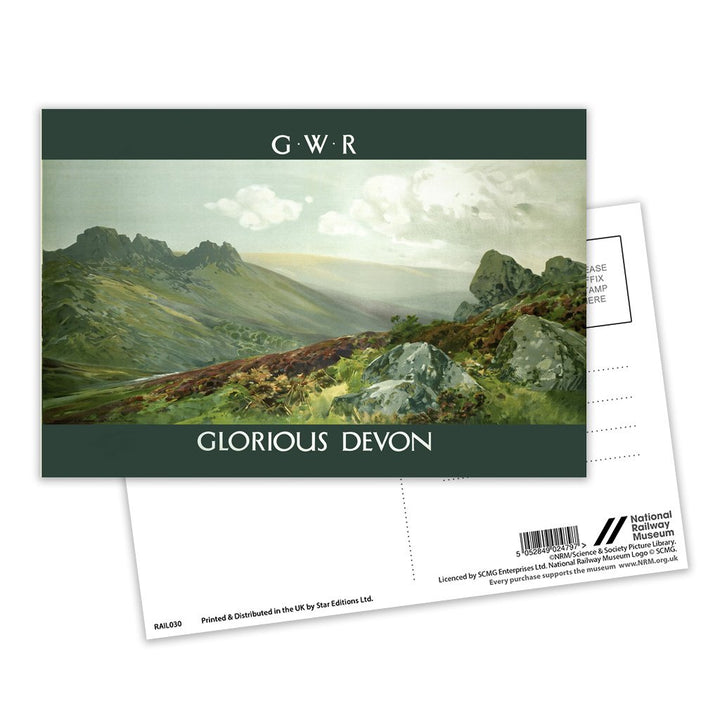 Glorious Devon - GWR Postcard Pack of 8