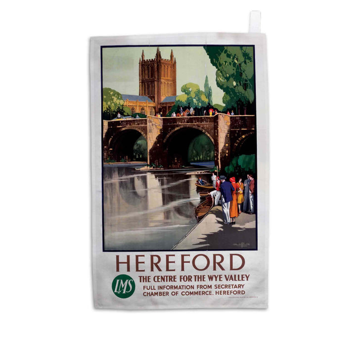 Hereford - Centre for the Wye Valley LMS - Tea Towel