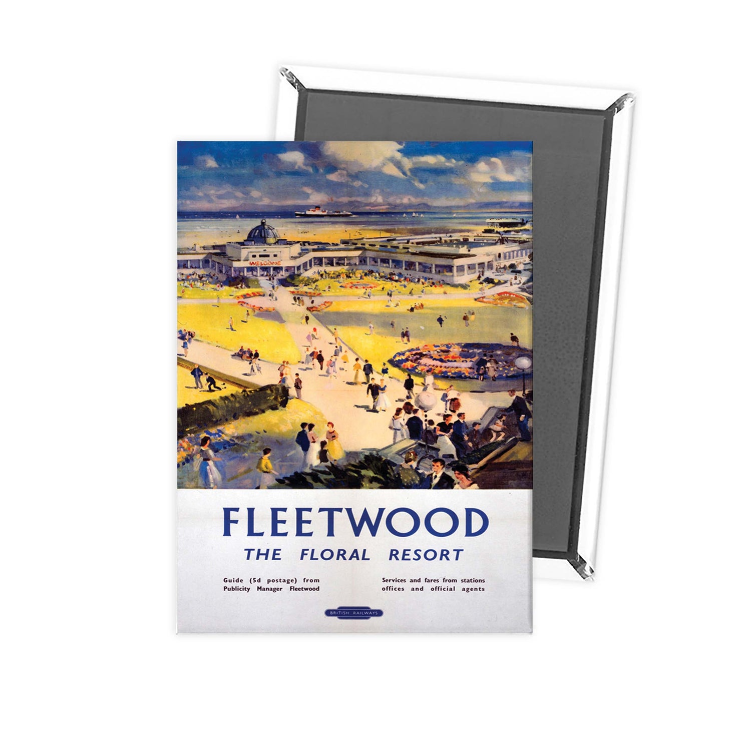 Fleetwood Floral Resort - British Railways Fridge Magnet