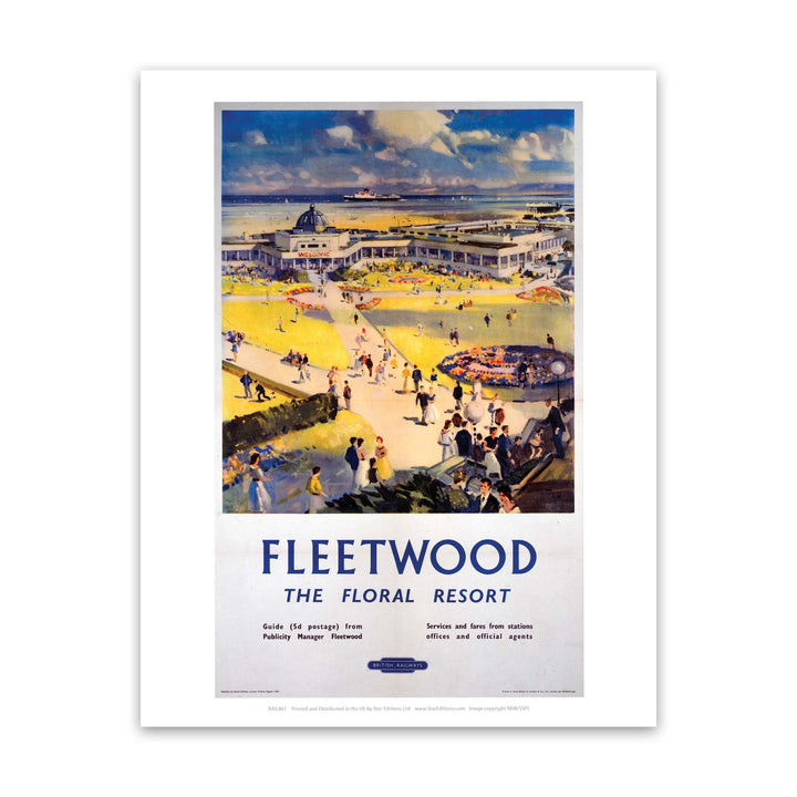 Fleetwood Floral Resort - British Railways Art Print