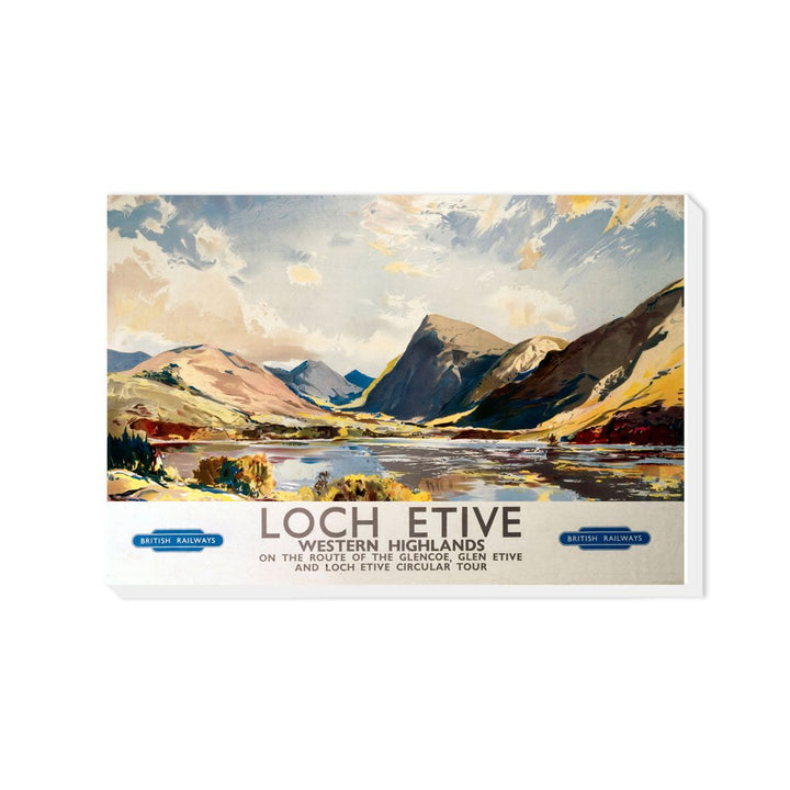 Loch Etive Western Highlands - On the route of the Glencoe - Canvas