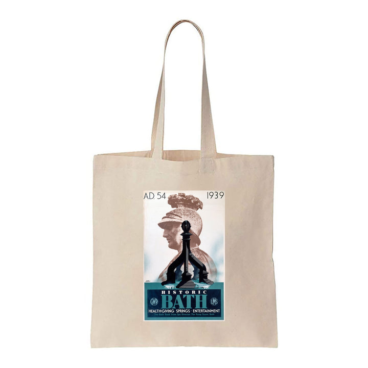 Historic Bath Healthgiving Springs and Entertainment - LMS and GWR Poster - Canvas Tote Bag
