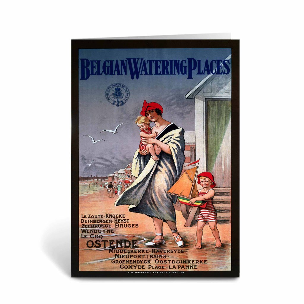 Belgian Watering Places - Ostende Greeting Card