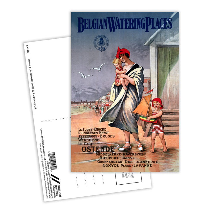 Belgian Watering Places - Ostende Postcard Pack of 8