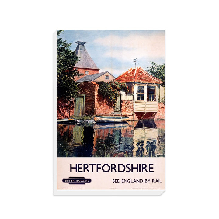 Hertfordshire - See England By Rail British - Canvas