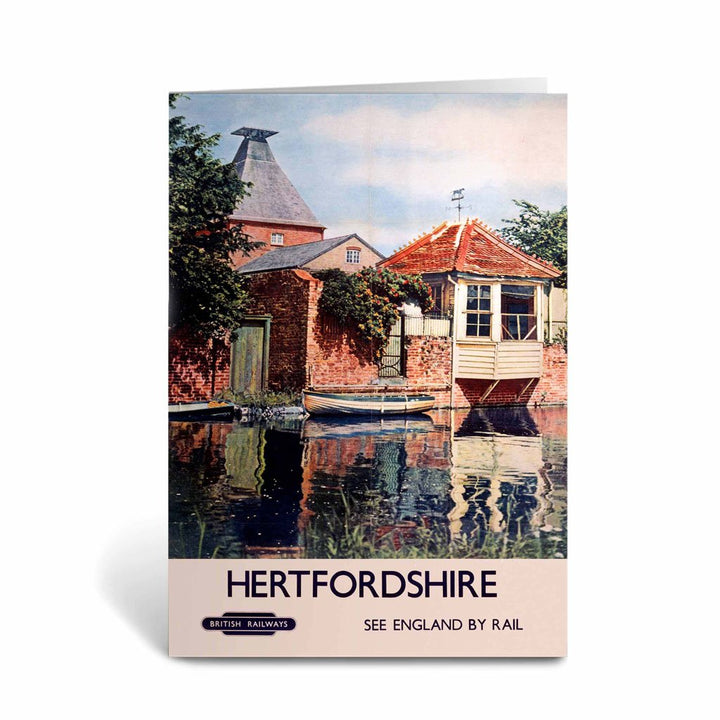 Hertfordshire - See England By Rail British Greeting Card