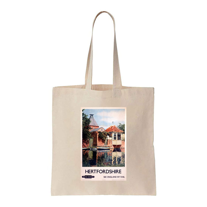 Hertfordshire - See England By Rail British - Canvas Tote Bag