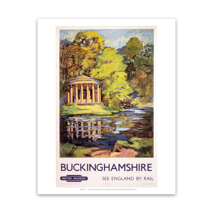 Buckinghamshire - See England By Rail Art Print