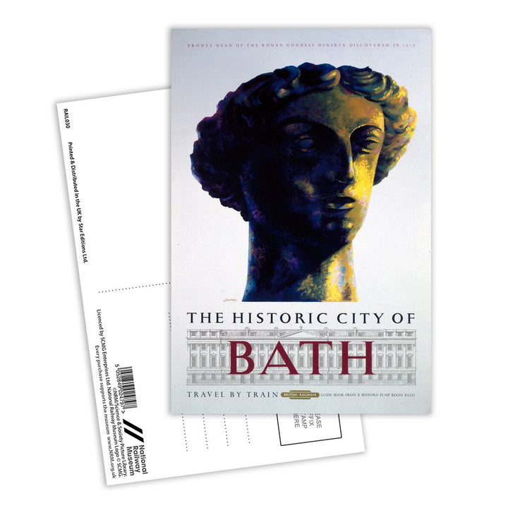 City of Bath - Head of Roman Goddess Minerva Postcard Pack of 8