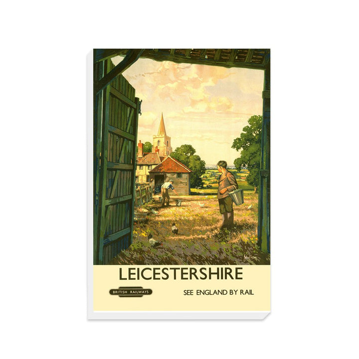 Leicestershire Farm - See England by rail - Canvas