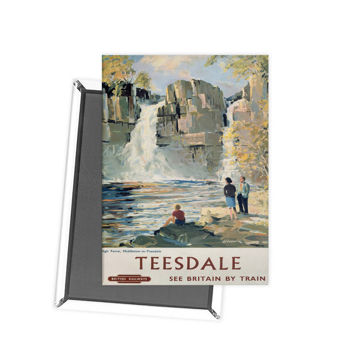 Teesdale - Middleton-in-Teesdale Waterfall Fridge Magnet