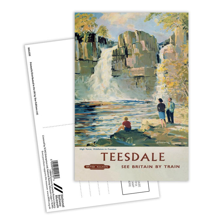Teesdale - High Force Middleton-in-Teesdale Postcard Pack of 8
