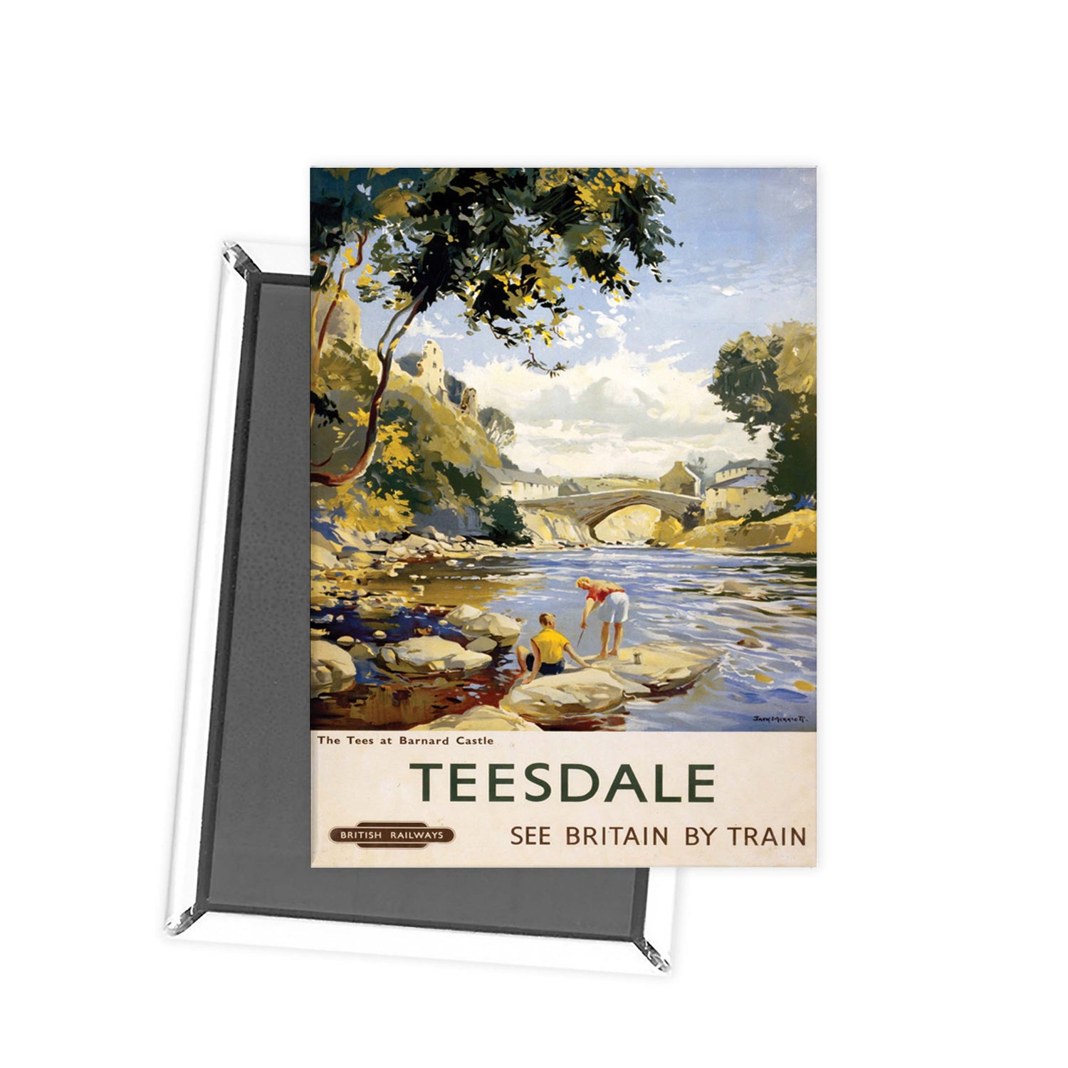 Tees at Barnard Castle - Teesdale Fridge Magnet