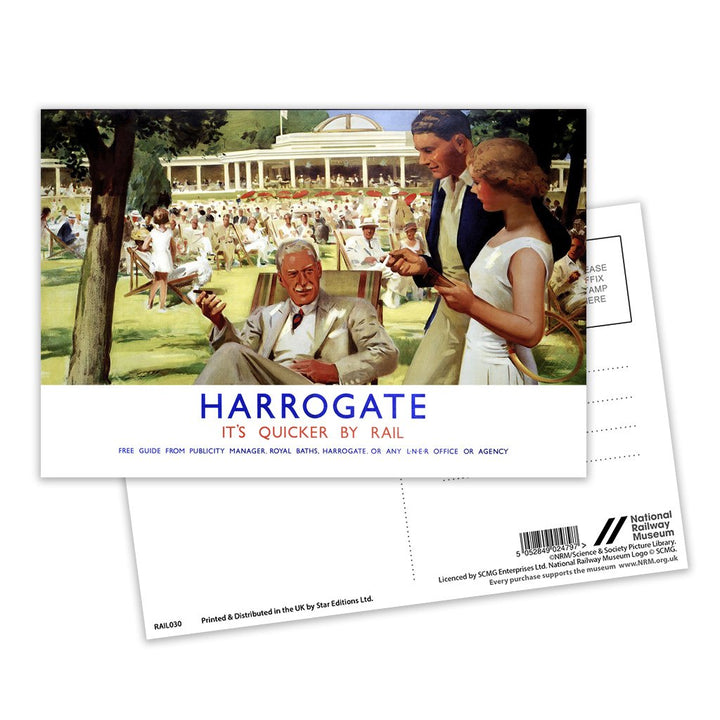 Harrogate - Quicker By Rail Postcard Pack of 8