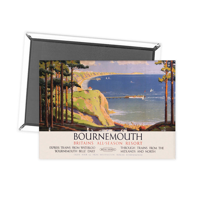 Bournemouth All-season Resort - Express Trains British Railways Fridge Magnet