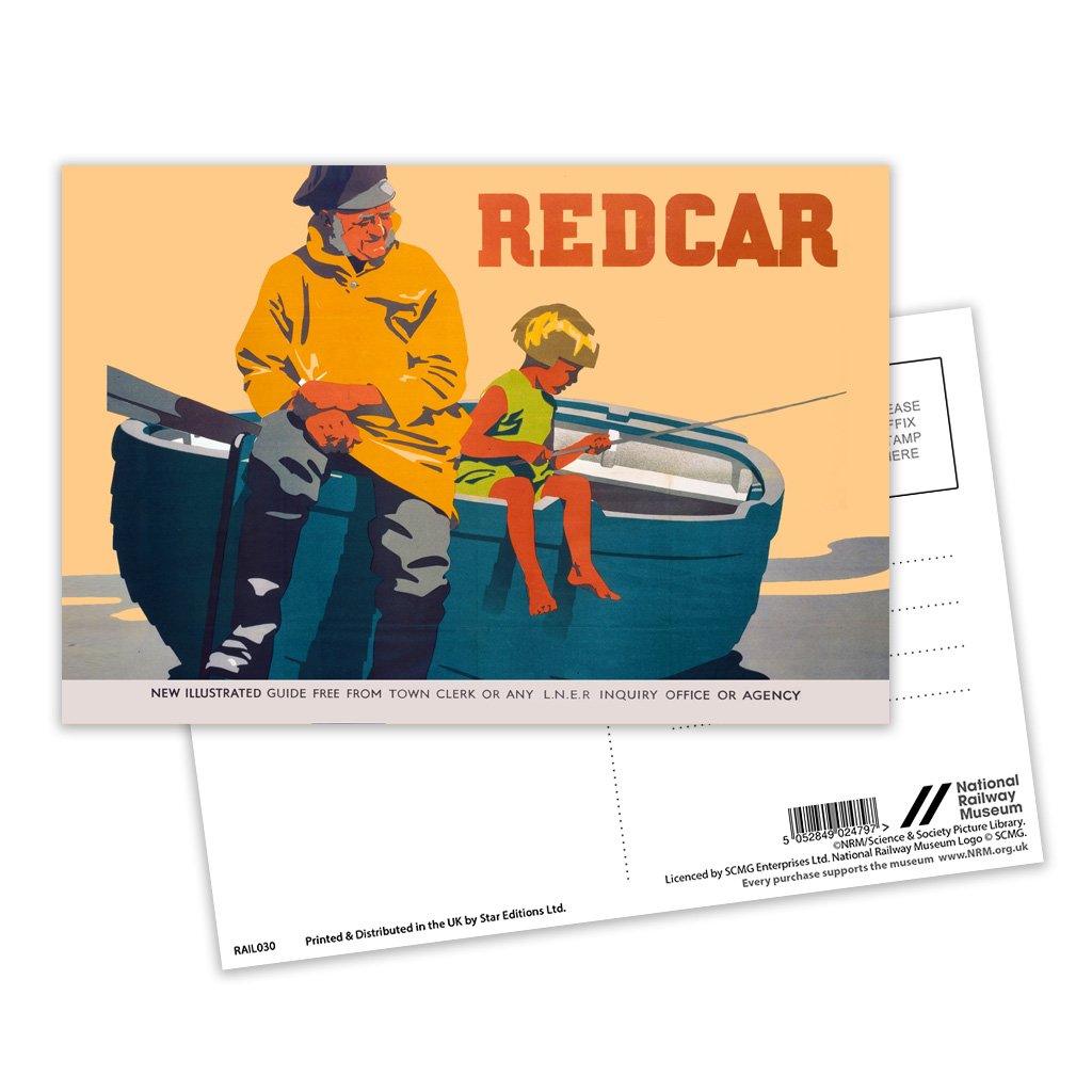 Redcar Postcard Pack of 8 – Love Your Location