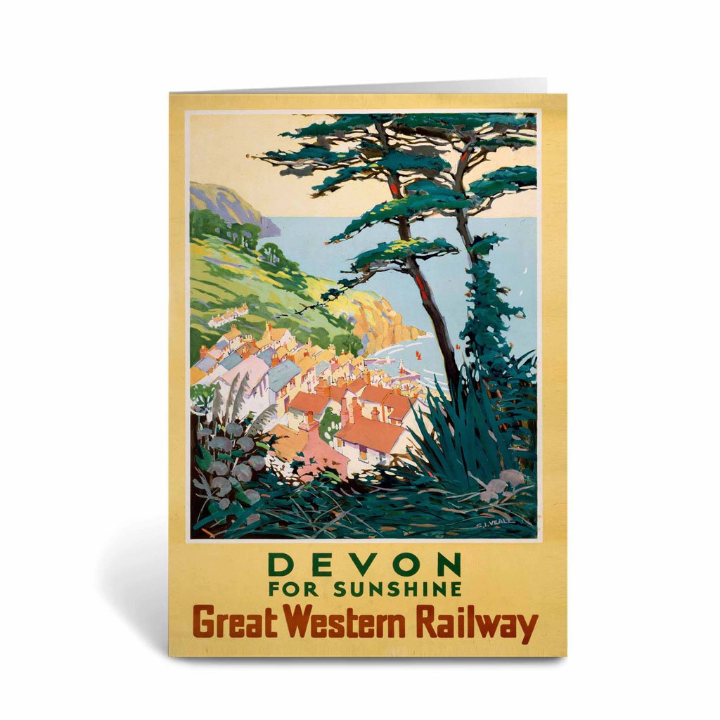 Devon for sunshine - Great Western Railway Greeting Card