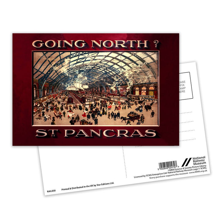 St Pancras station - Going North? Postcard Pack of 8