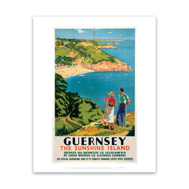 Guernsey Sunshine Island - Via Weymouth or Southampton Art Print