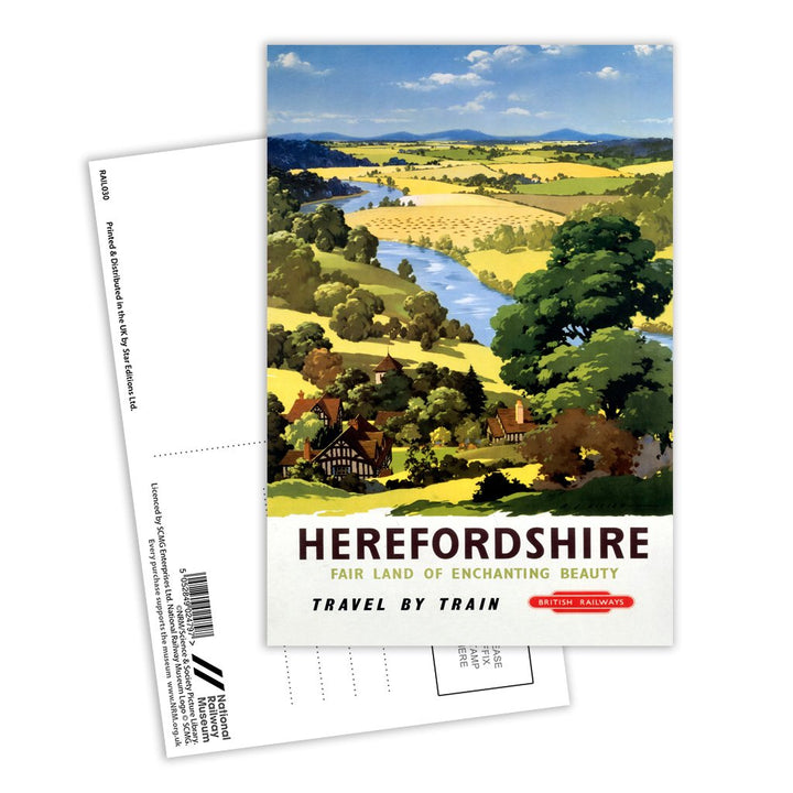 Herefordshire - Land of Enchanting Beauty Postcard Pack of 8