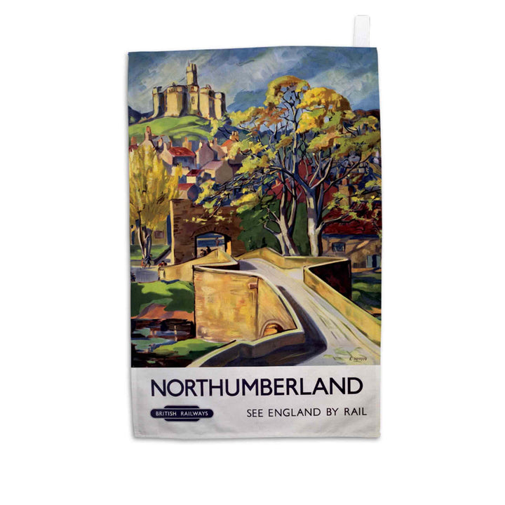 Northumberland - British railways - Tea Towel