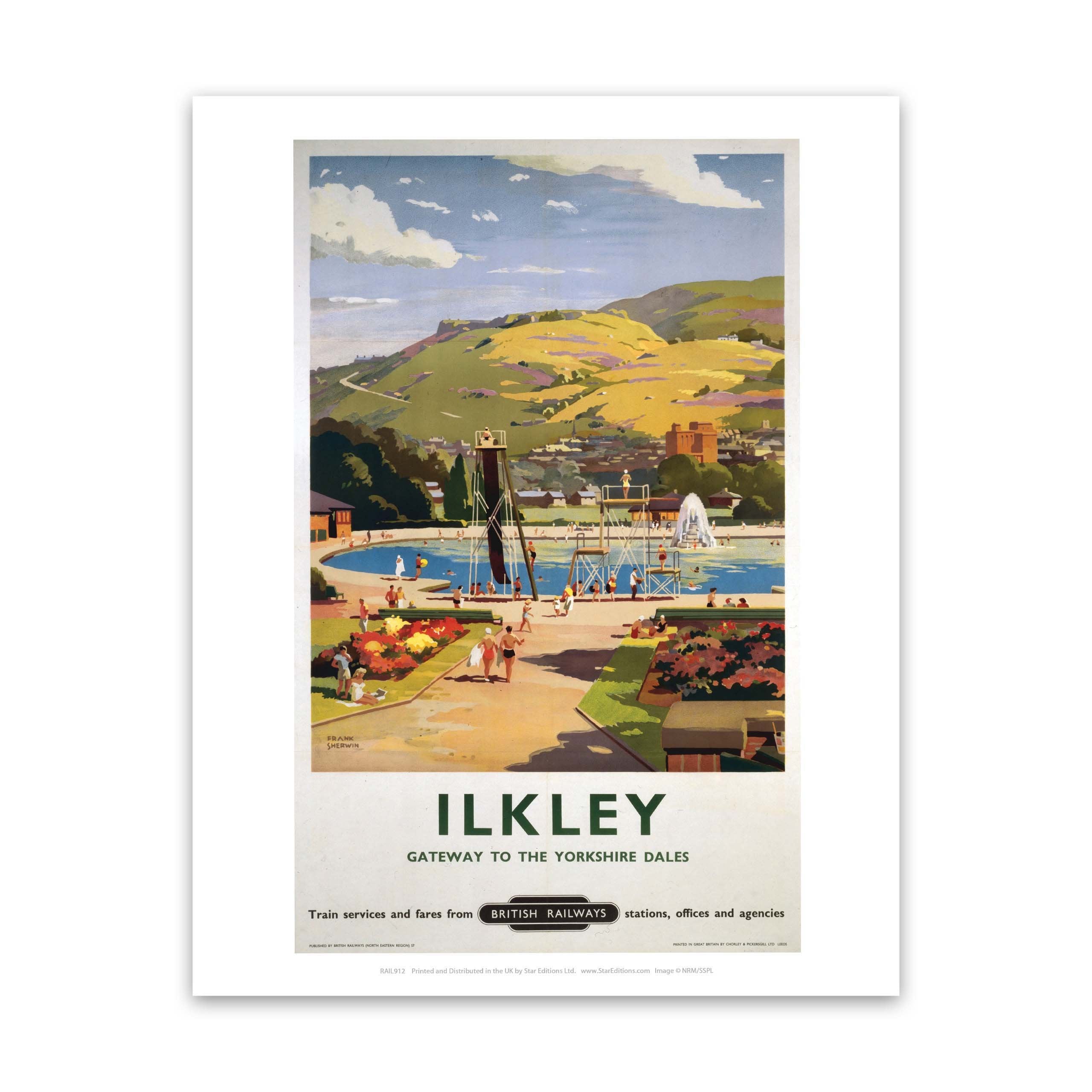 Ilkley gateway to the Yorkshire Dales Art Print Love Your Location
