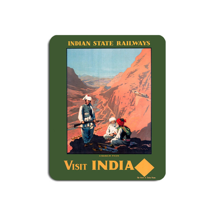 Khyber Pass - Visit India Indian State Railways - Mouse Mat