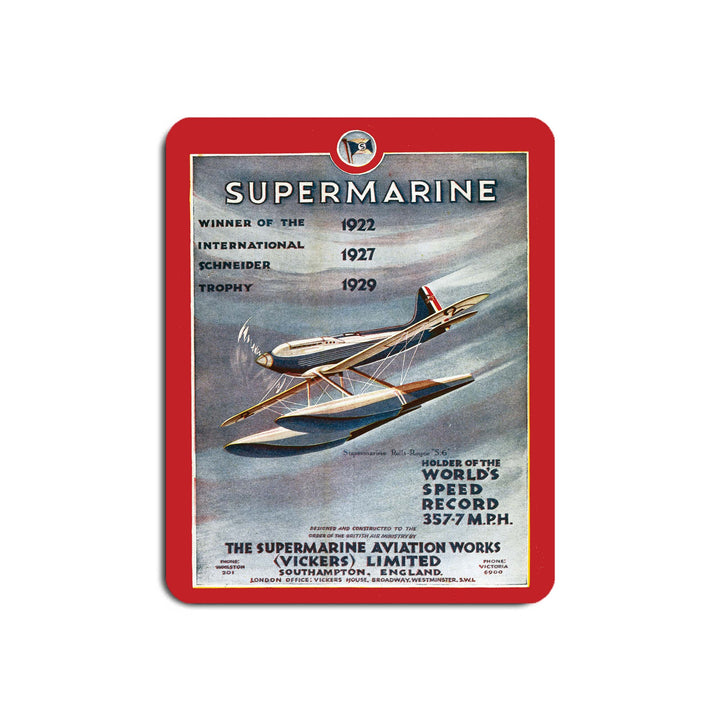 Supermarine - Winner of the International Schneider Trophy - Mouse Mat