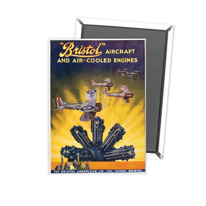 Bristol aircraft and air cooled engines Fridge Magnet