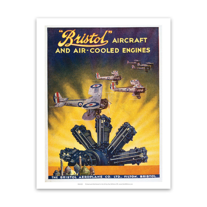 Bristol aircraft and air cooled engines Art Print