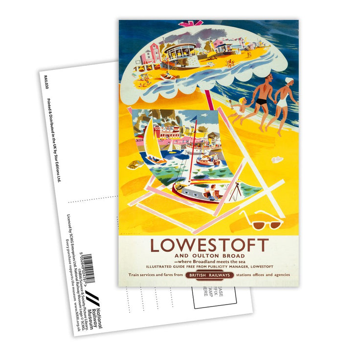 Lowestoft and Oulton Broad - Where Broadland meets the sea Postcard Pack of 8