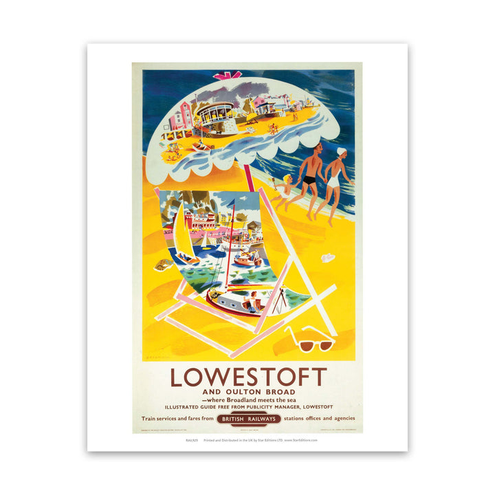 Lowestoft and Oulton Broad - Where Broadland meets the sea Art Print