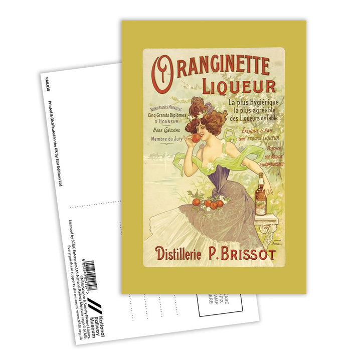 Oranginette Liqueur Postcard Pack of 8