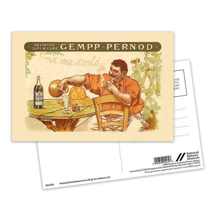 Gemp-Pernod, Absinthe Superieure Postcard Pack of 8
