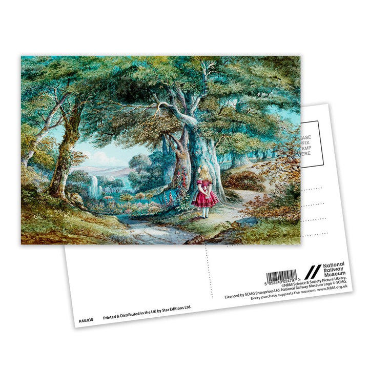 Alice in Wonderland - Garden Postcard Pack of 8