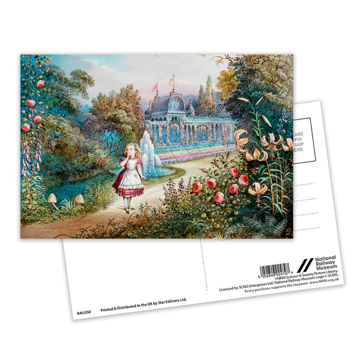 Alice in Wonderland - Garden Postcard Pack of 8