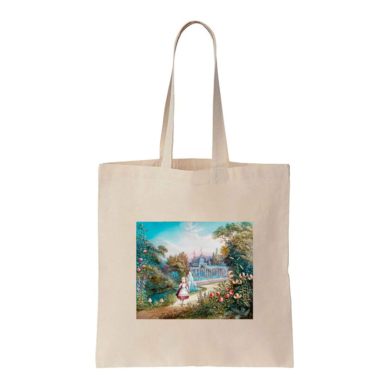 Alice in Wonderland - Garden - Canvas Tote Bag