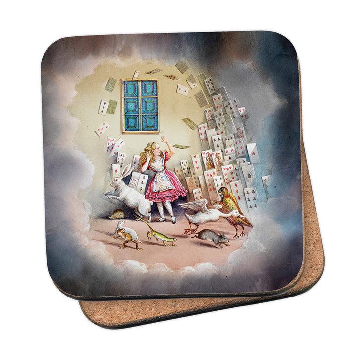 Alice in Wonderland - Cards Falling Coaster