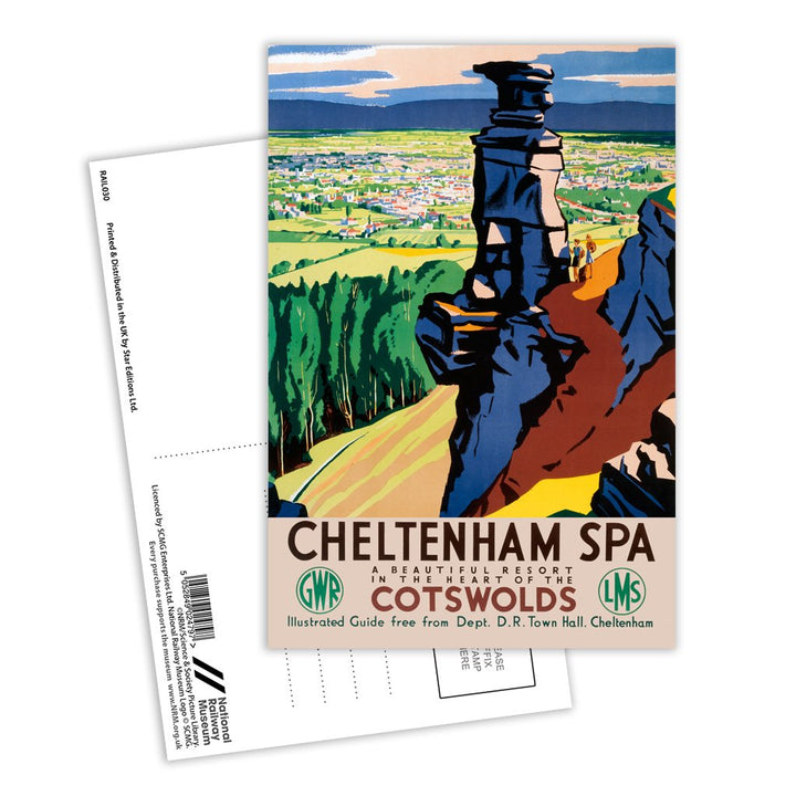 Cheltenham Spa - Beautiful resort in the heart of the Cotswolds Postcard Pack of 8